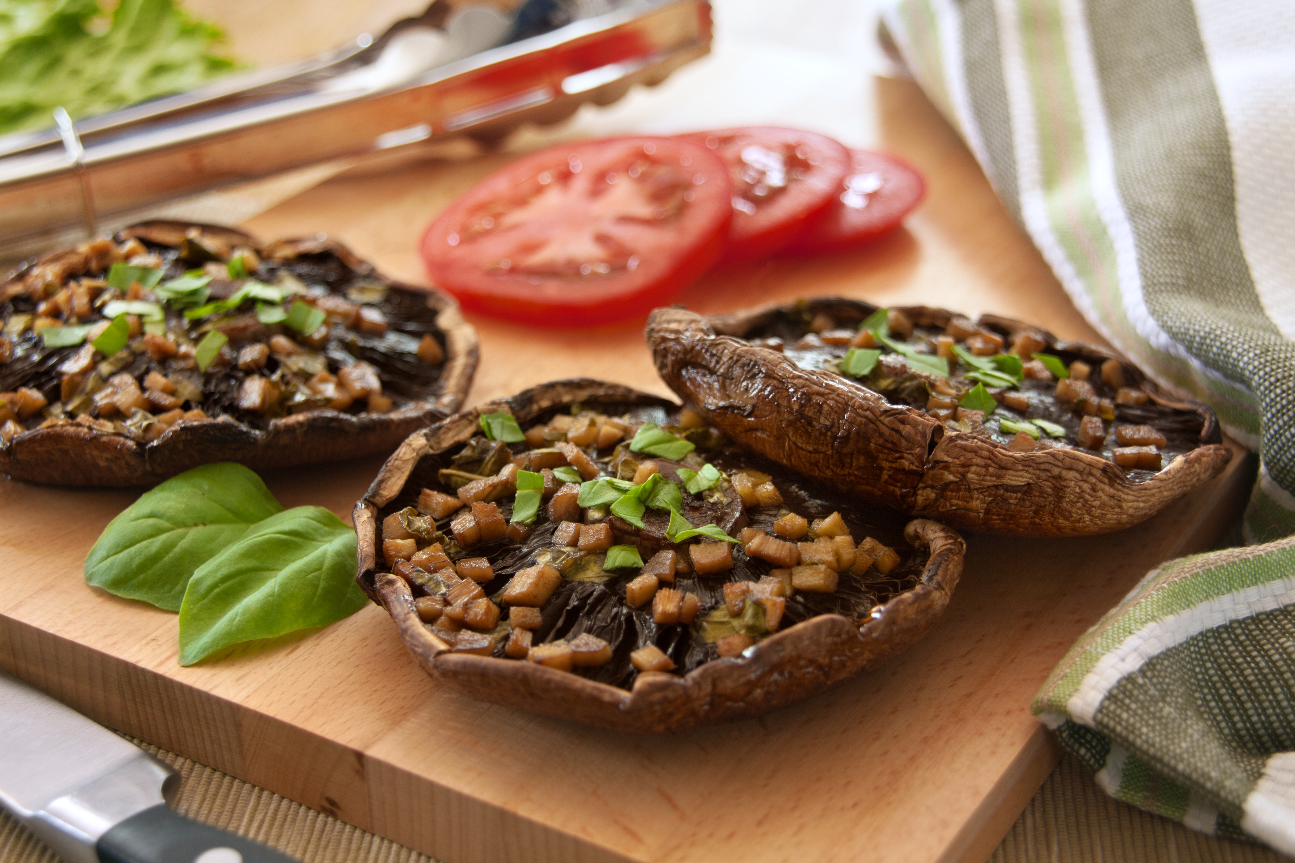 Ginger-Marinated Grilled Portobello Mushrooms