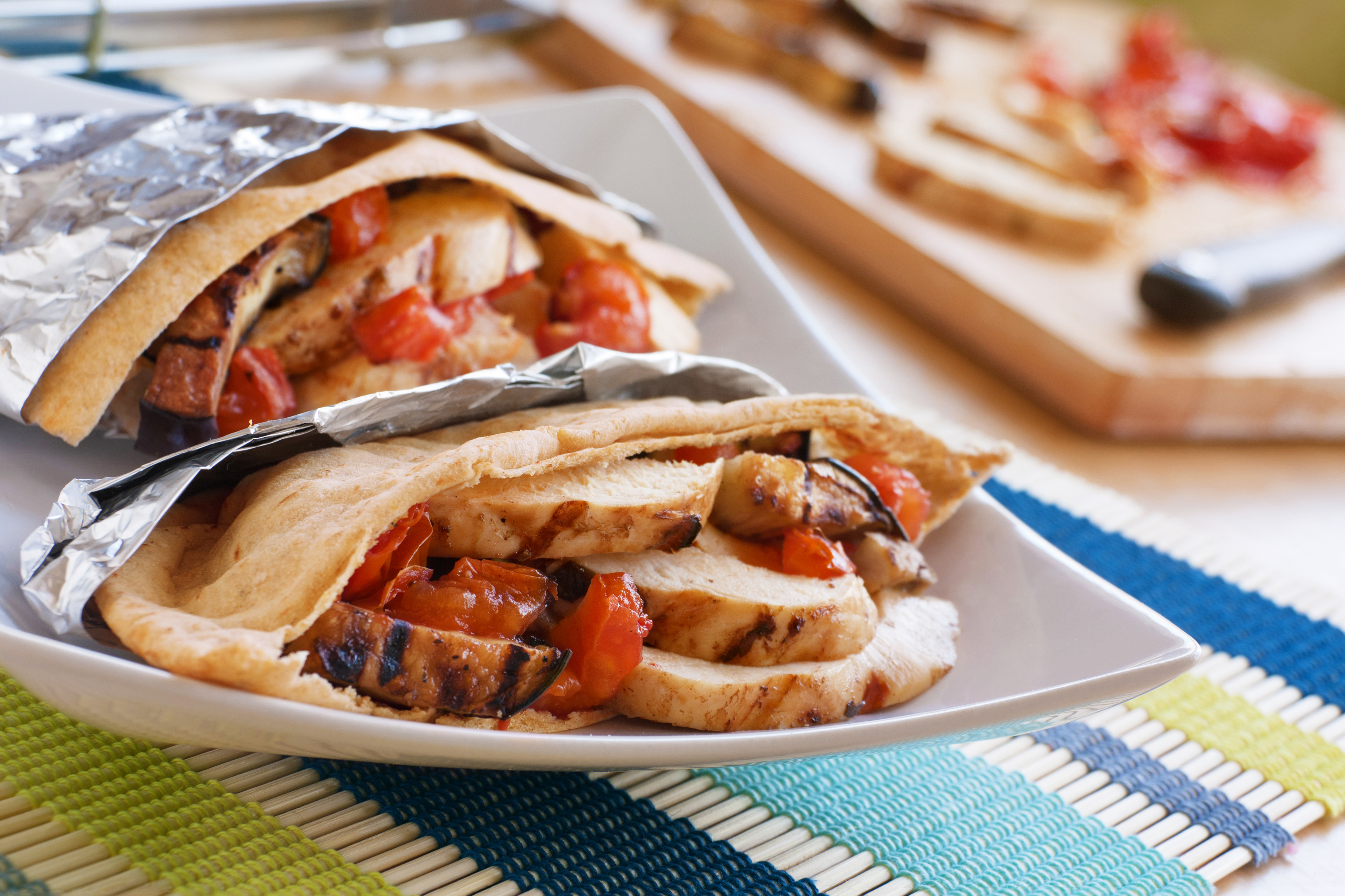 Grilled Chicken Pita