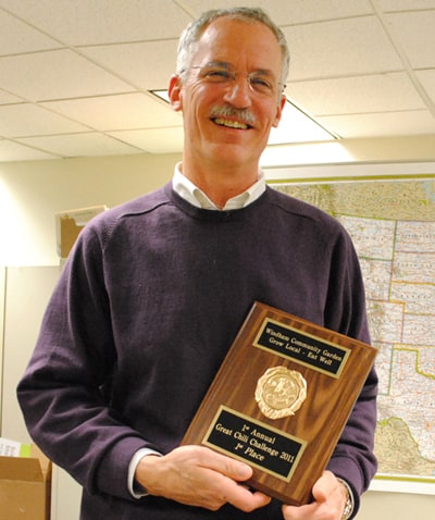 Jim McBride 1st prize Windham Community Garden Great Chili Challenge