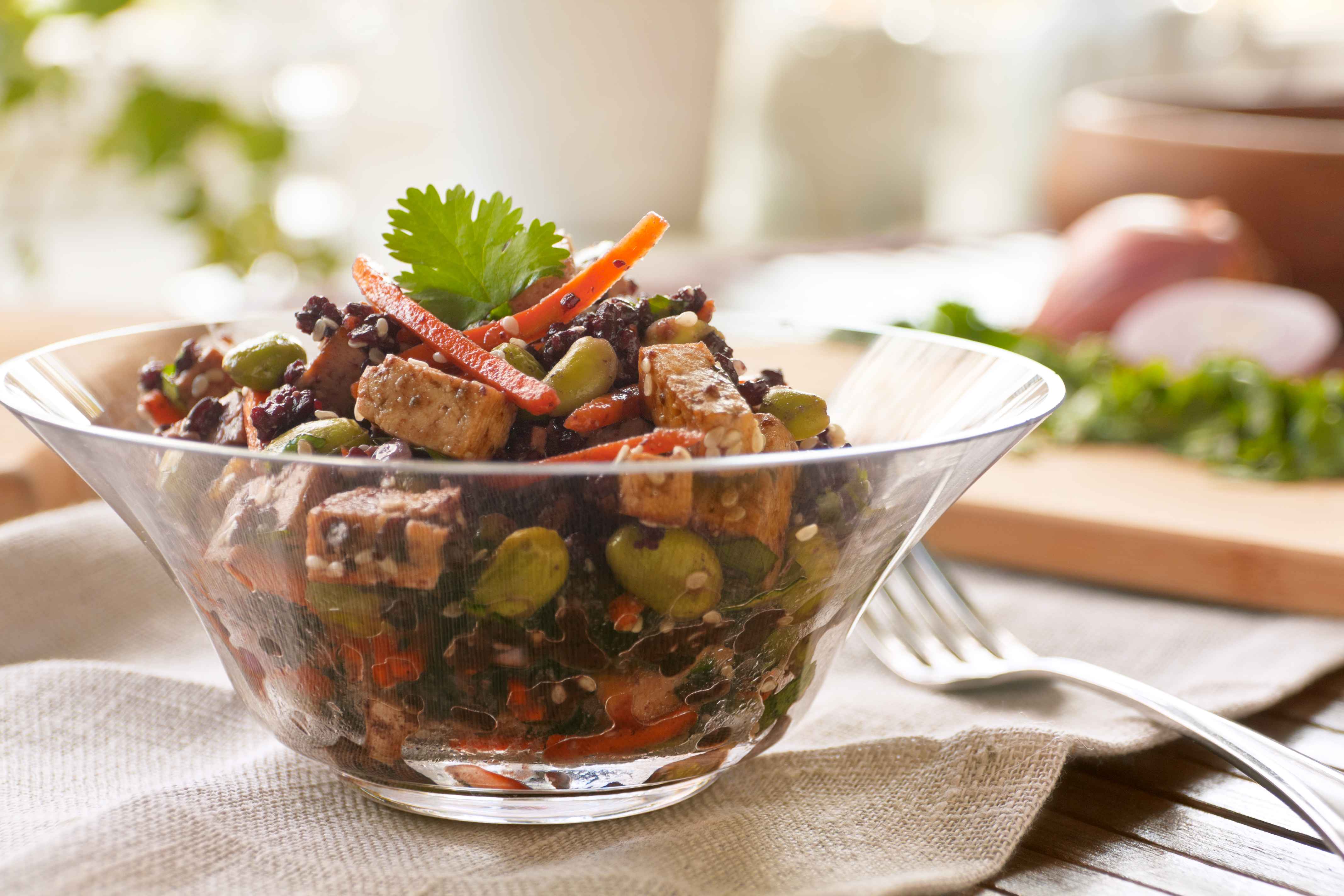 Black Rice Dressing with Miso Dressing