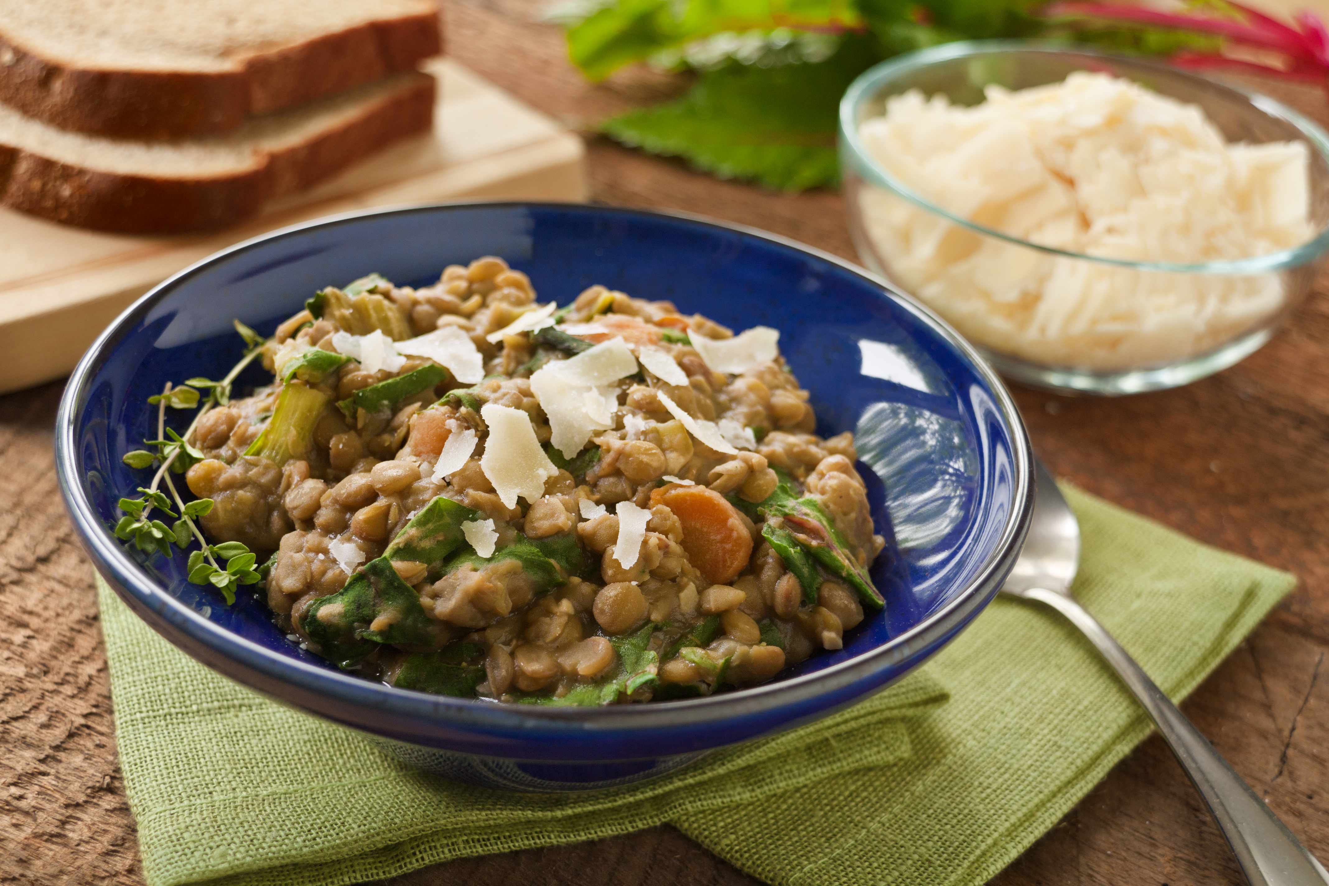 French Lentils with Chard