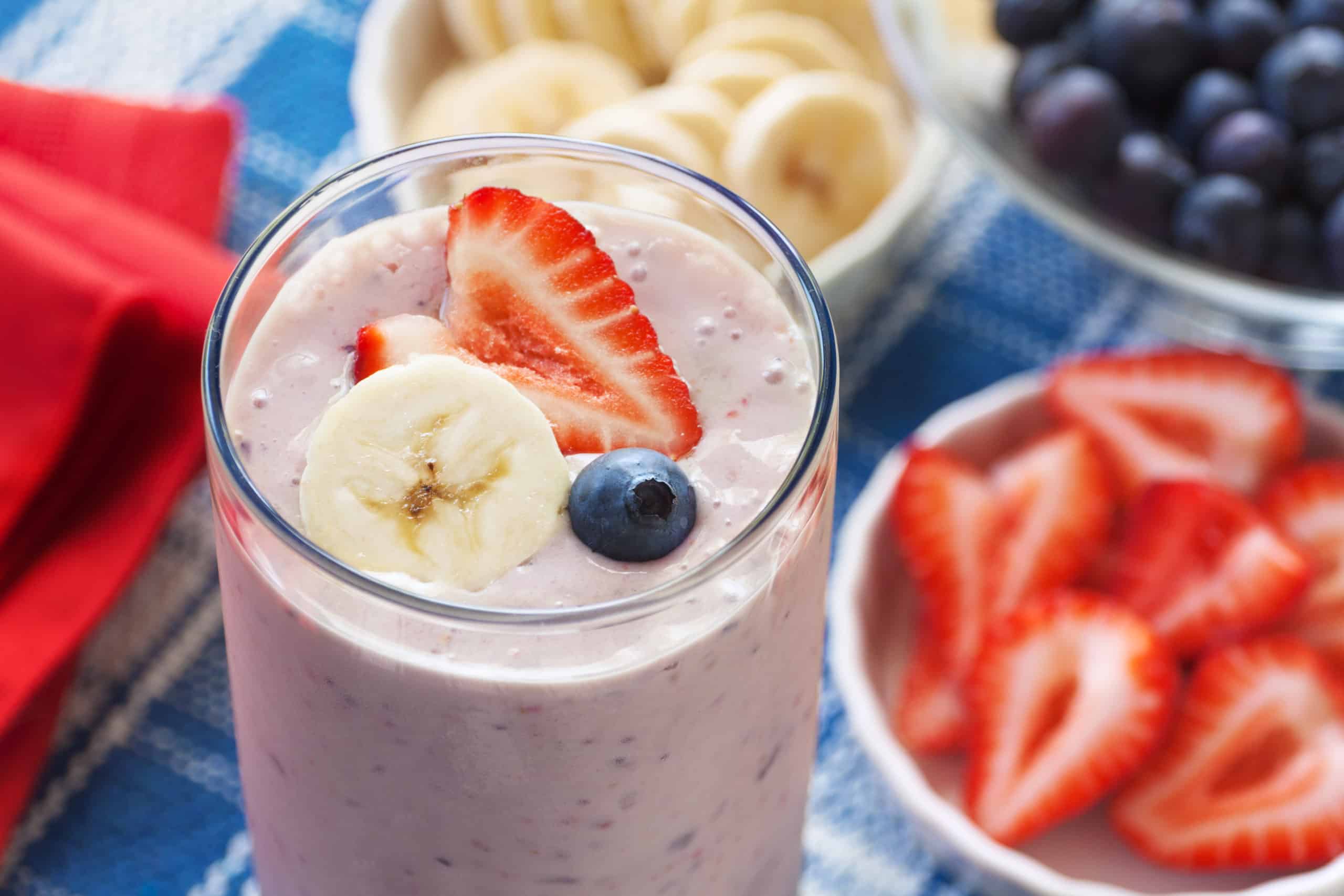 Red, White & Blue Fruit Smoothie - Guiding Stars