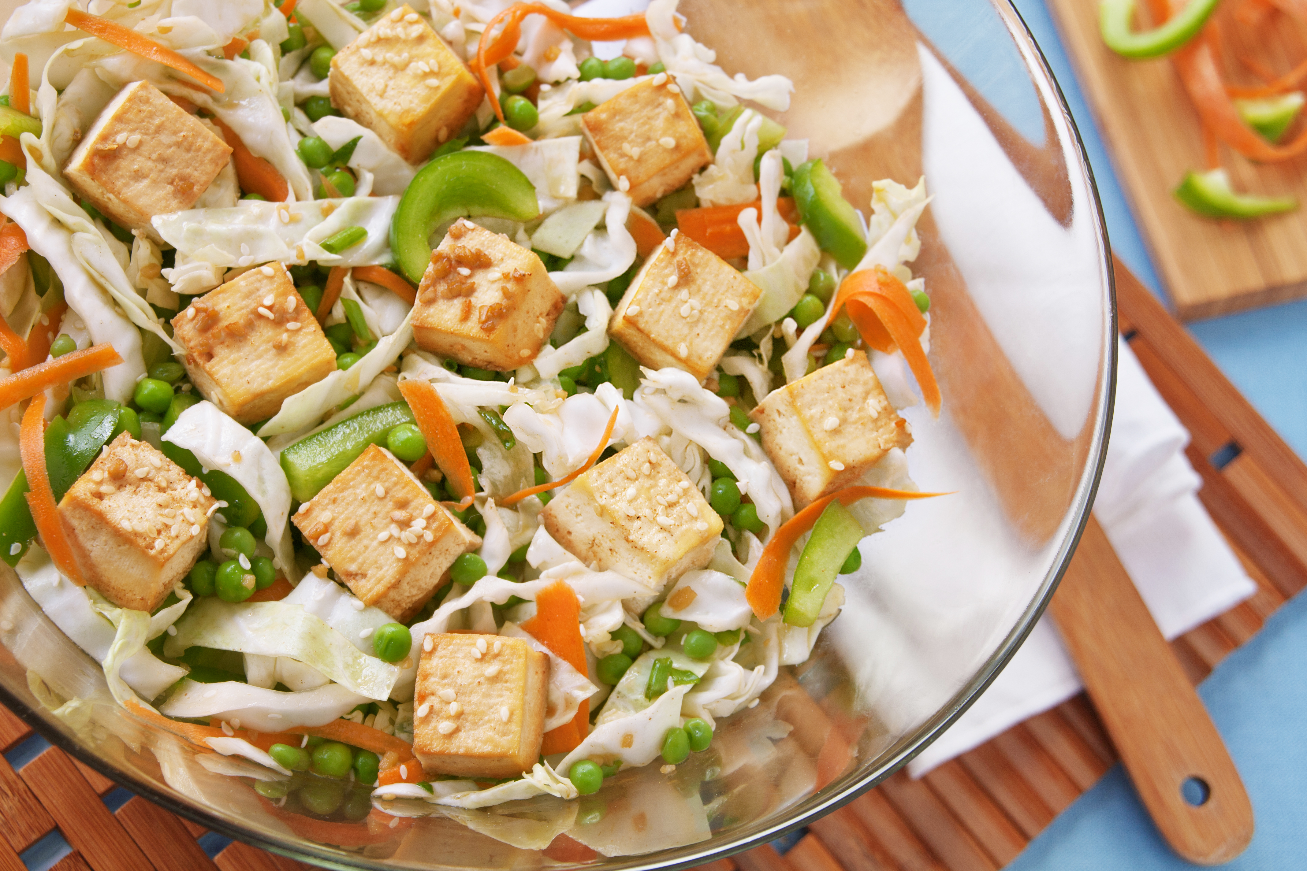 July: Teriyaki Tofu Salad