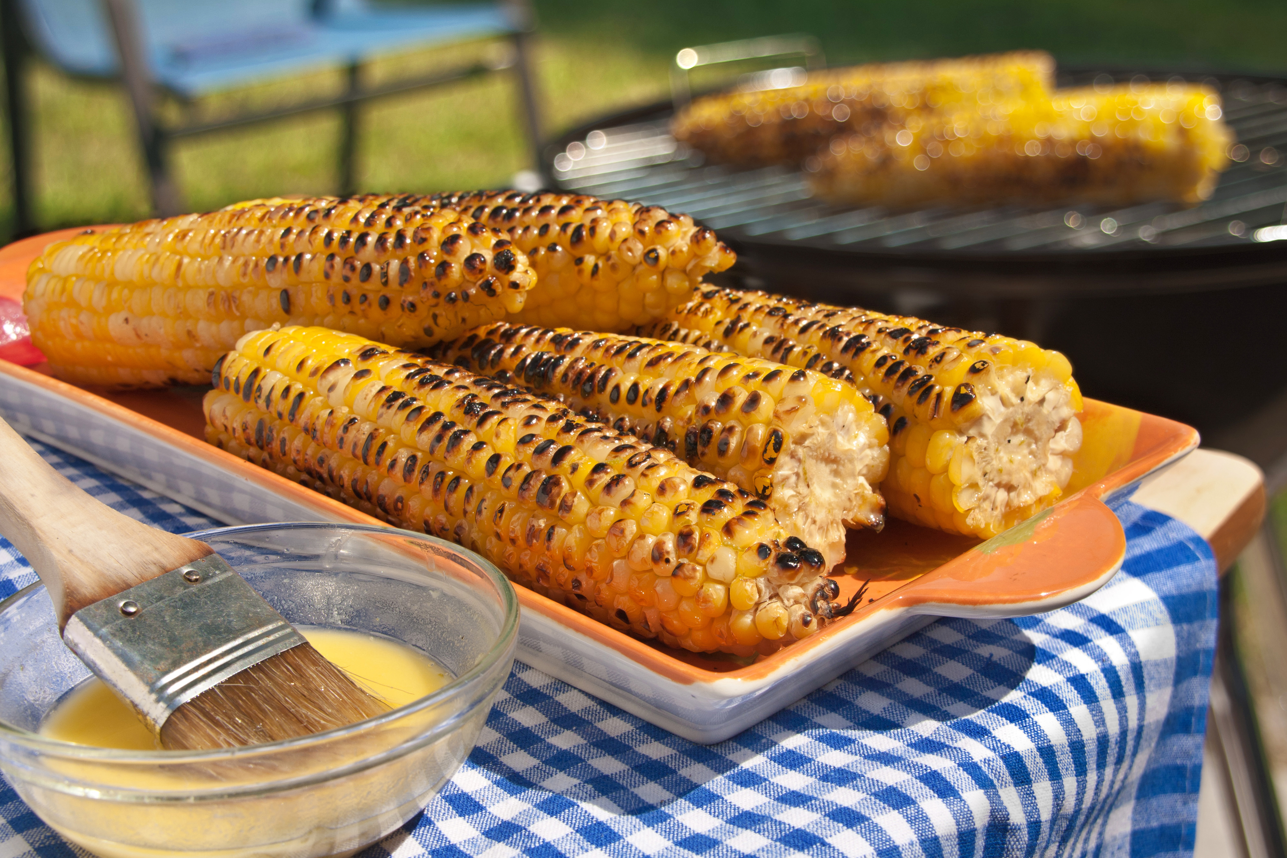 Grilled Corn with Lime Butter