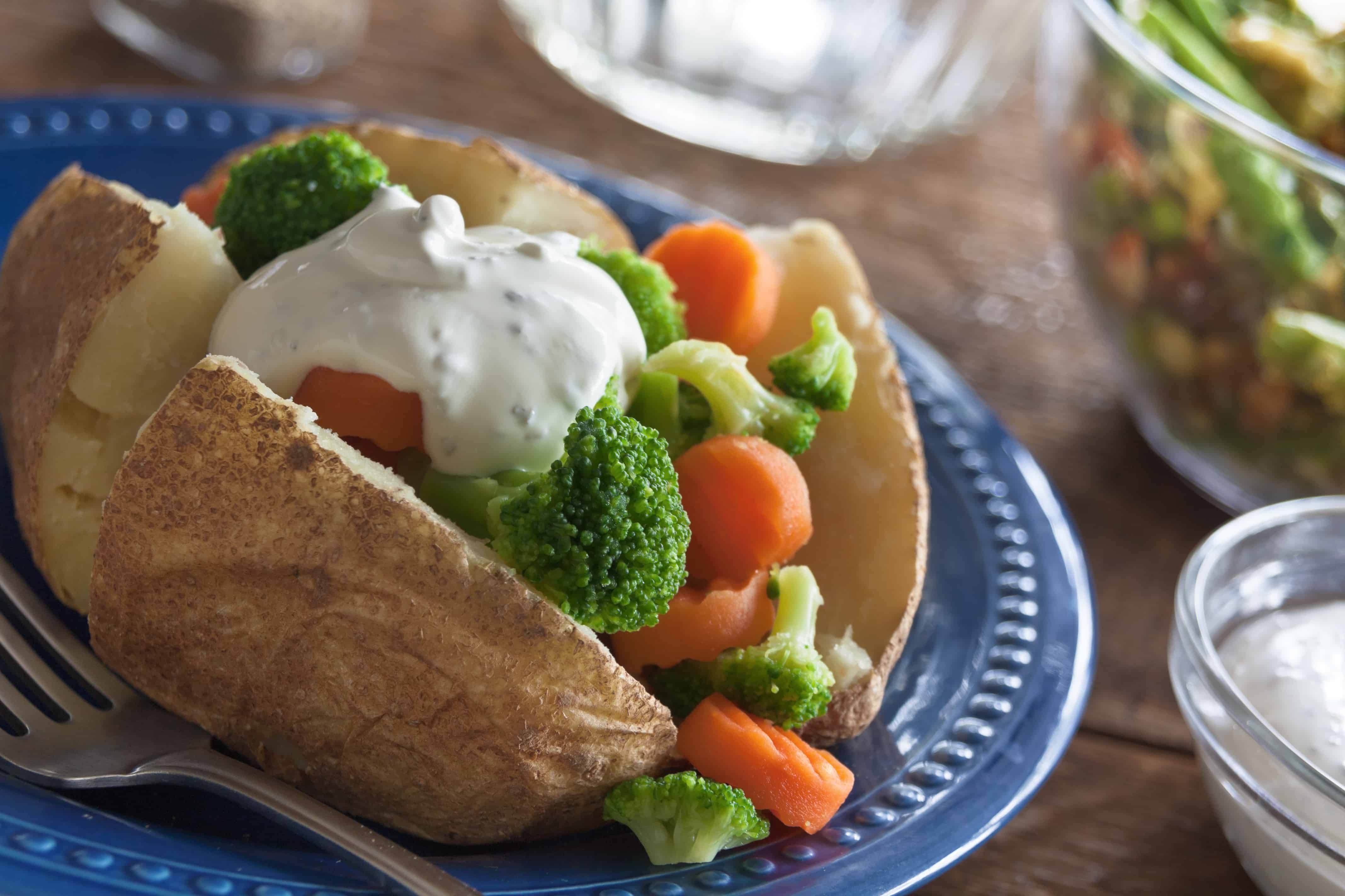 Baked Potatoes Primavera - Guiding Stars