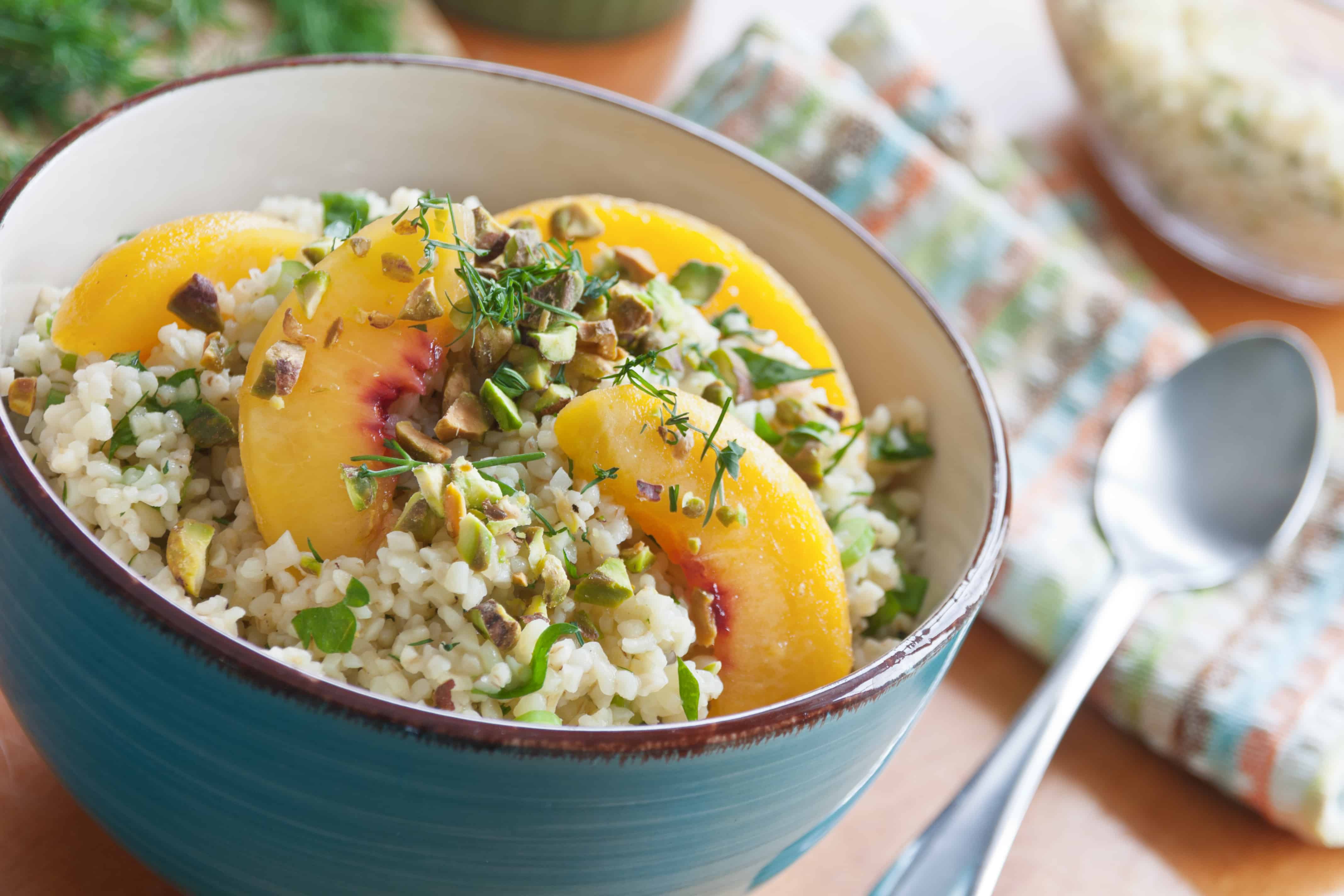 Nectarine Bulgur Salad - Guiding Stars
