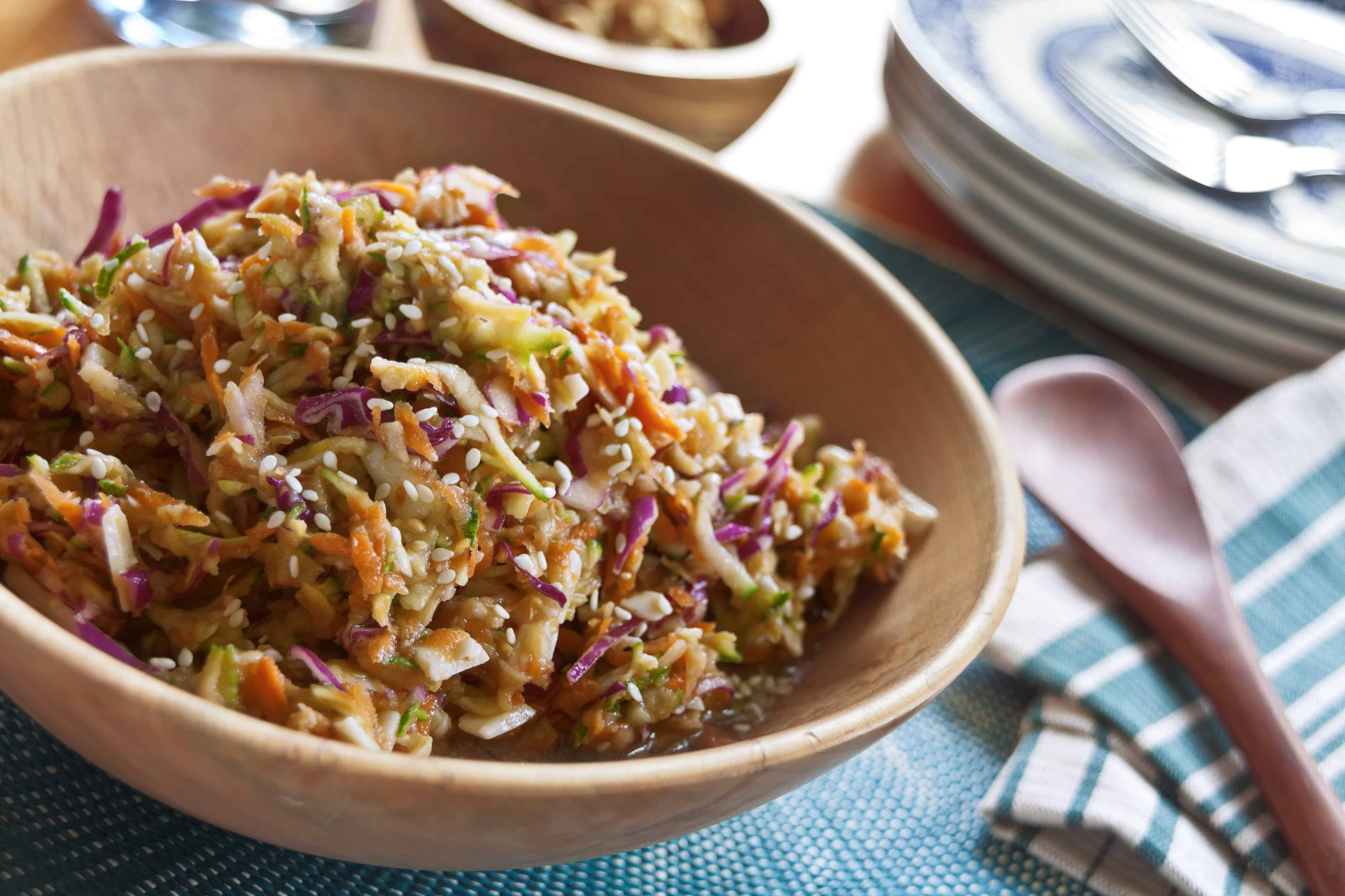 Sesame Ginger Coleslaw - Guiding Stars