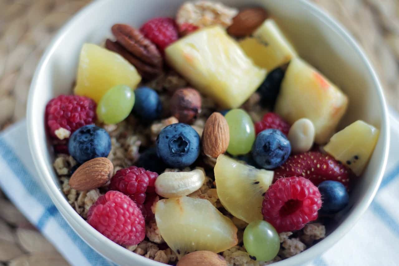 Fruit and nuts