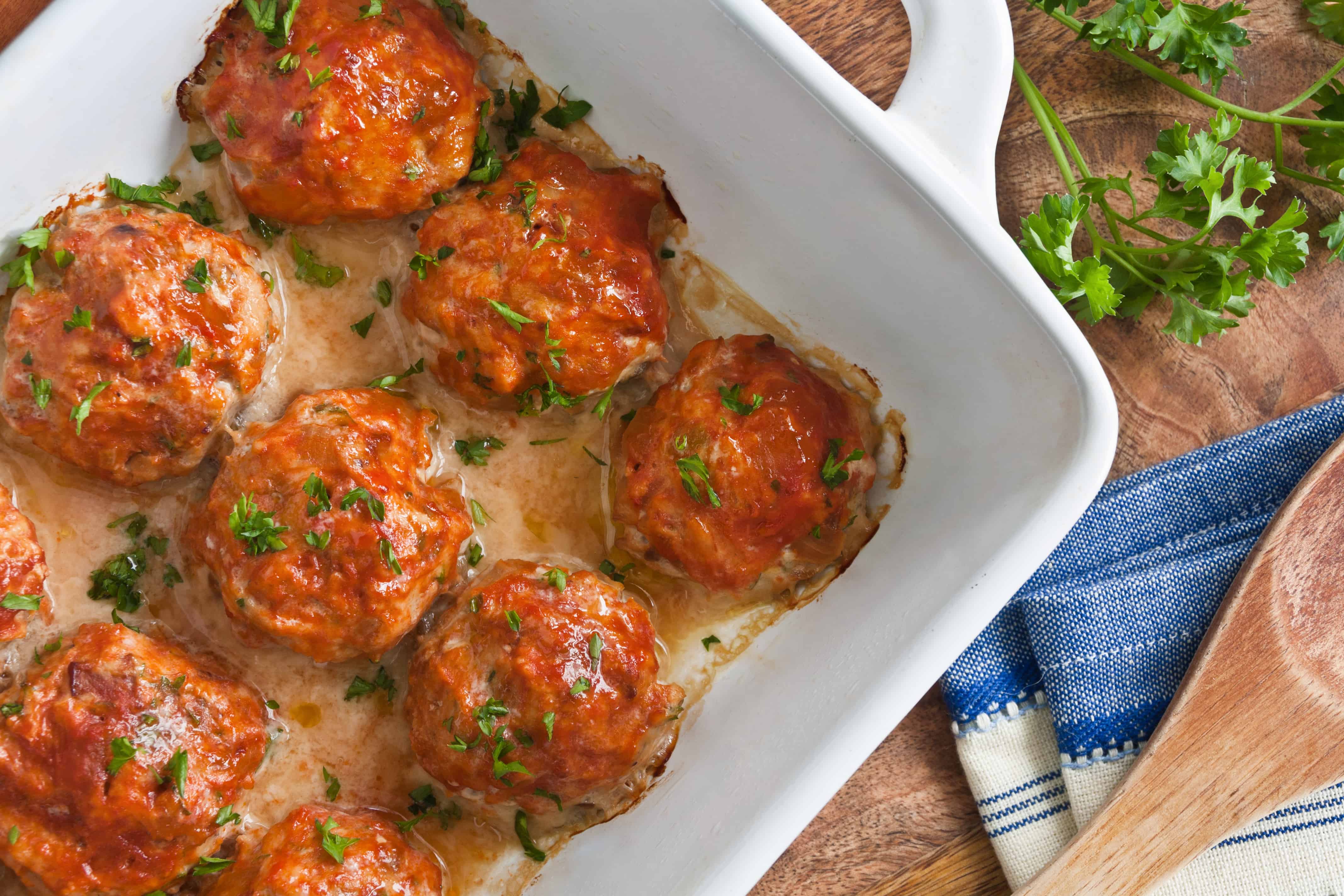 Baked Chicken Meatballs - Guiding Stars