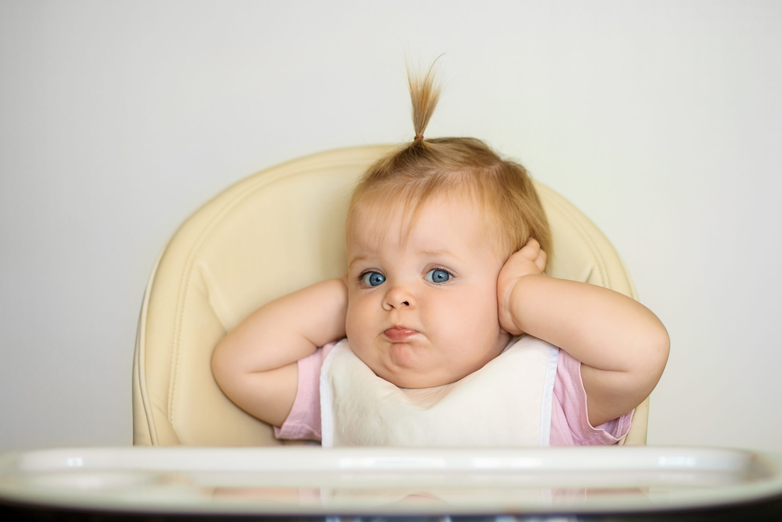 infant getting ready to eat