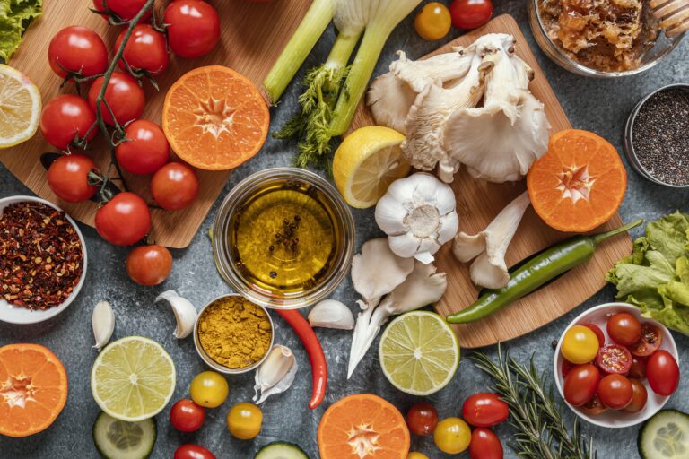 top-view-assortment-healthy-food-immunity-boosting