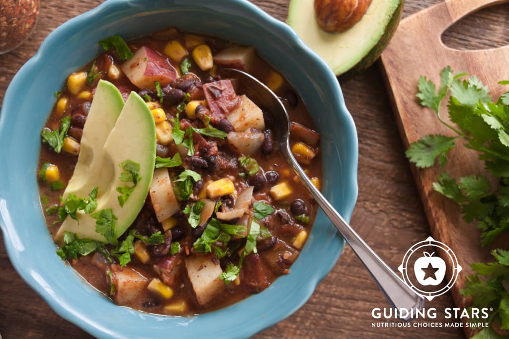 Quick Black Bean Mexican Soup - Guiding Stars