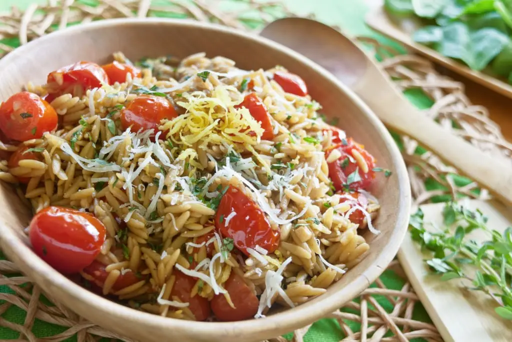 Orzo With Cherry Tomatoes And Lemon