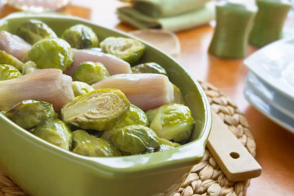 Roasted Brussels Sprouts & Shallots