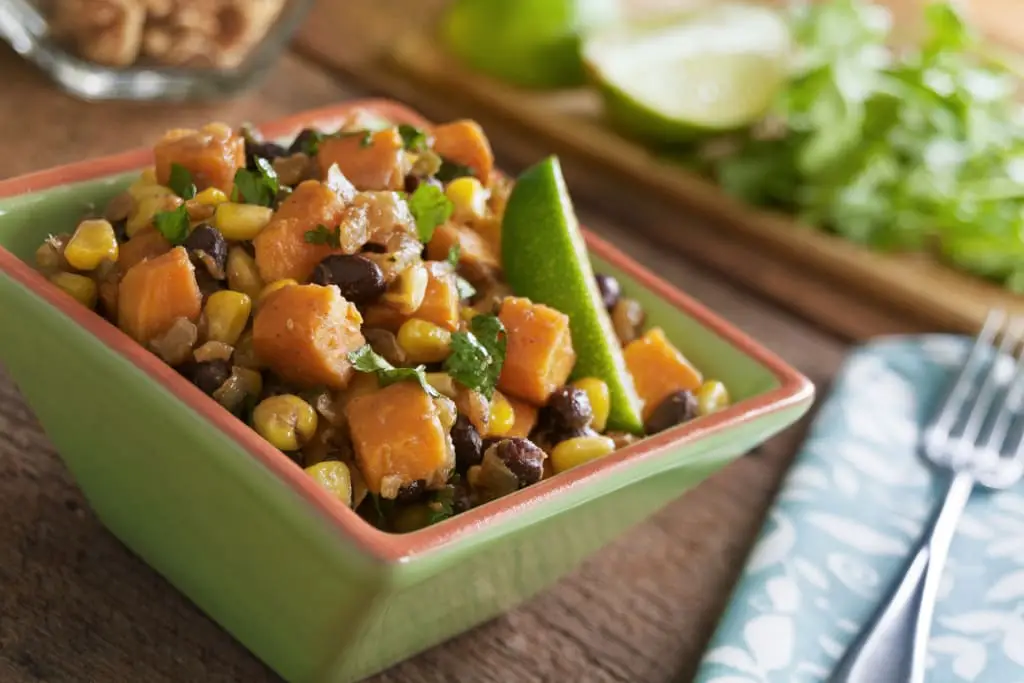 Sweet Potato, Corn & Black Bean Hash