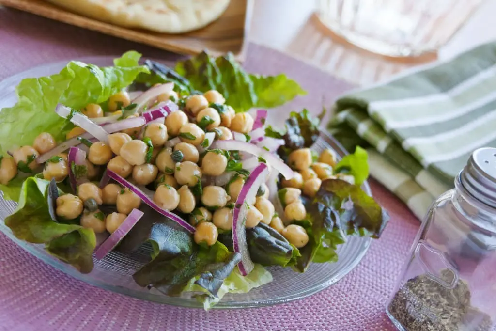 Chickpea & Red Onion Salad