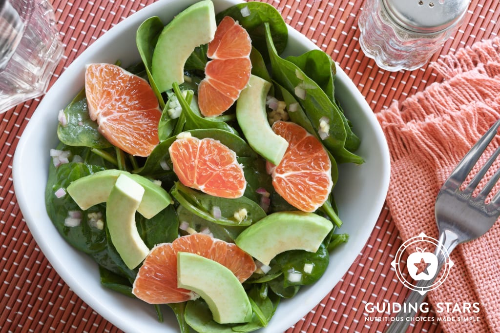 Asian Spinach Salad With Orange And Avocado