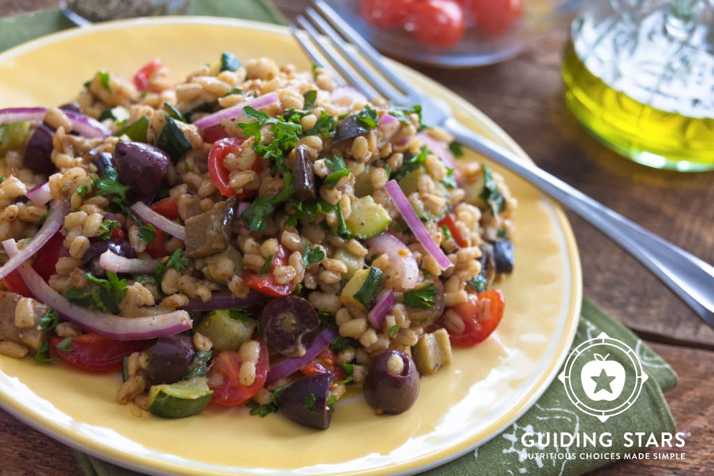 Mediterranean Eggplant And Barley Salad
