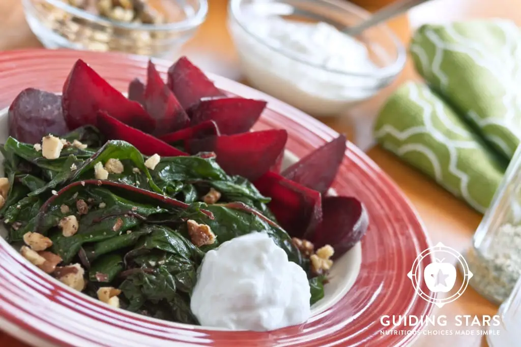 Roasted Beets & Greens With Lemon