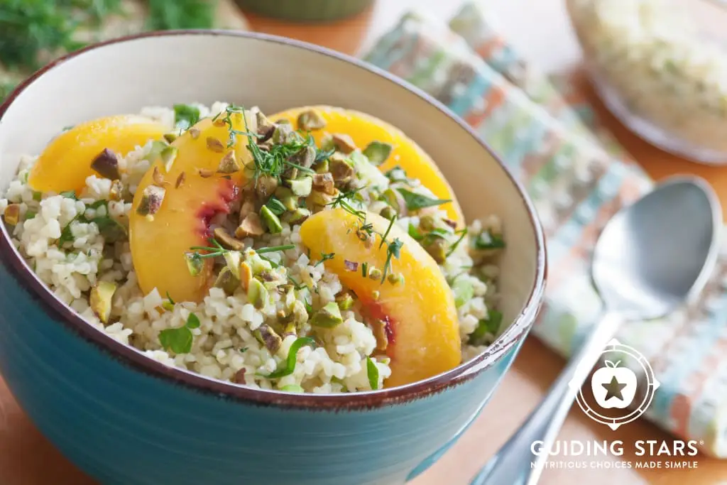 Cracked Wheat Salad With Nectarines, Parsley, And Pistachios