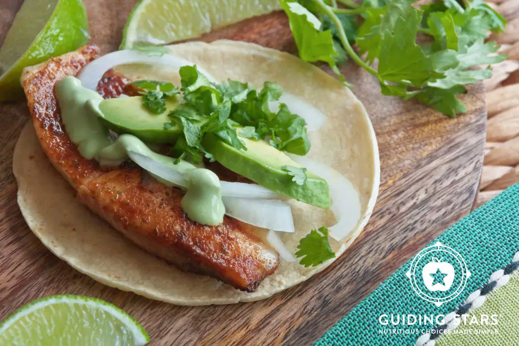 Blackened Tilapia Baja Tacos