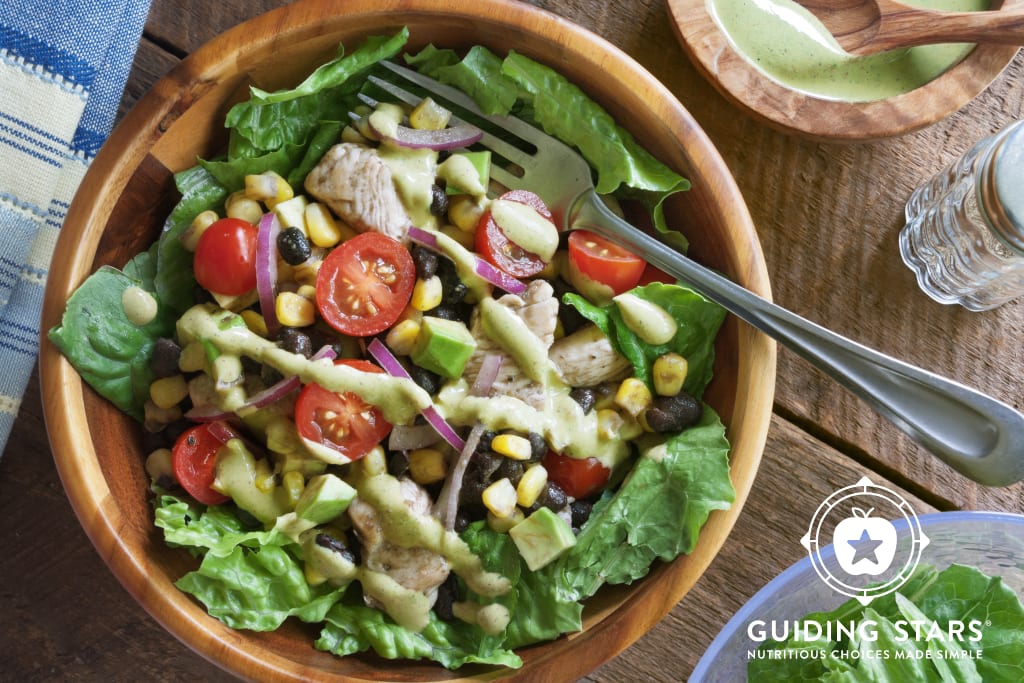 Chipotle Chicken Taco Salad - Guiding Stars