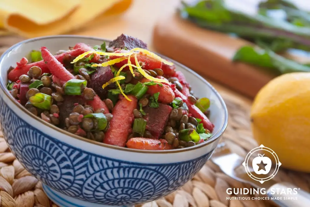 Roasted Roots And Lentil Salad