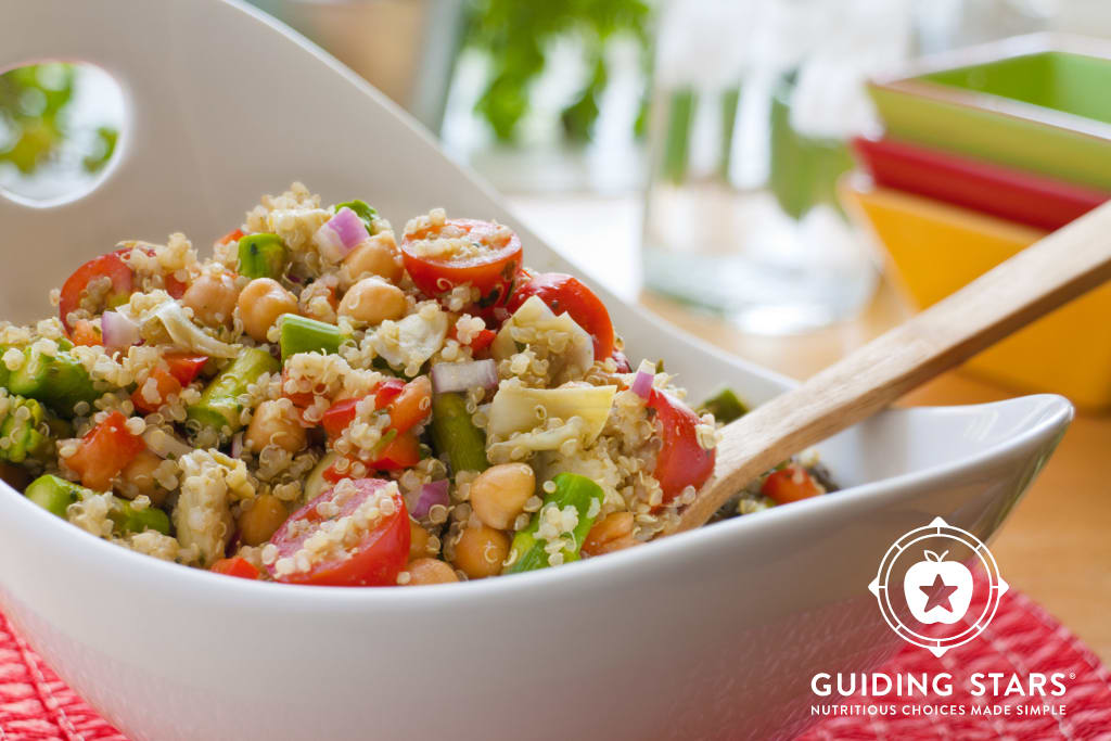 Quinoa Pesto Salad - Guiding Stars