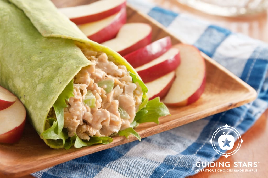 Buffalo Chickpea Salad Wraps - Guiding Stars