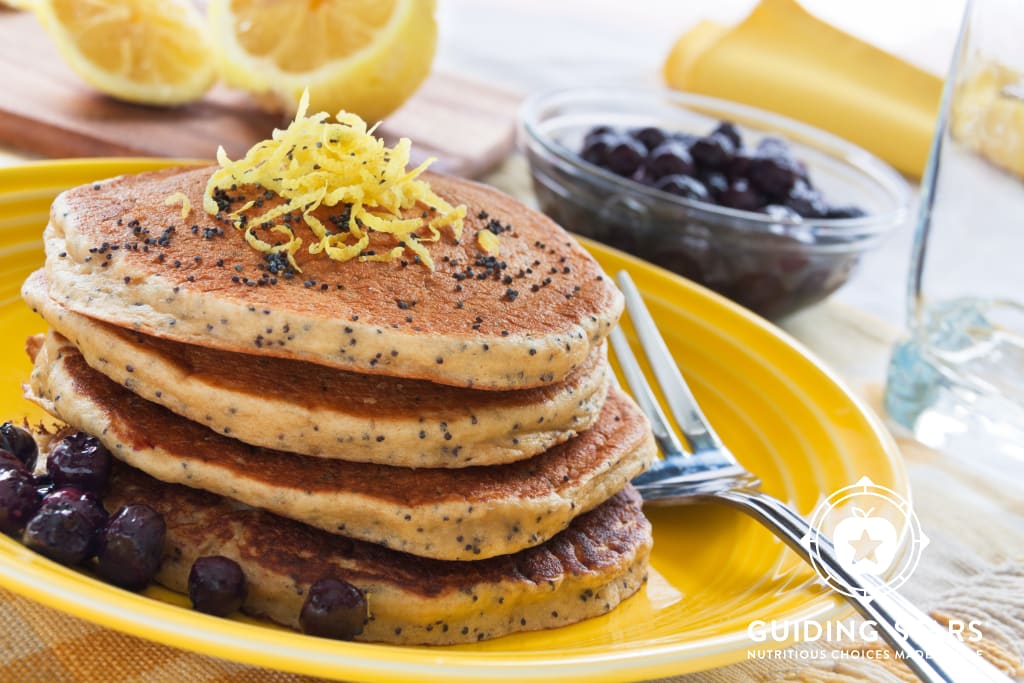 Lemon Poppy Seed Pancakes - Guiding Stars