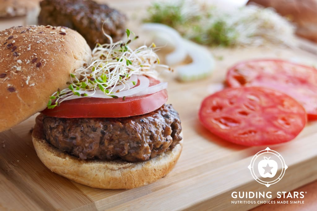 Mushroom Beef Burgers - Guiding Stars